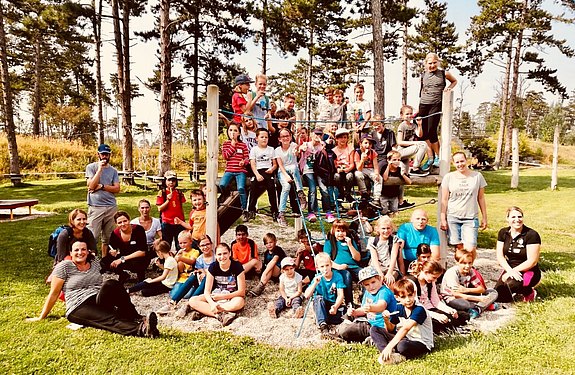 Ferienspiel 2018 - Waldklettergarten mit der Dorferneuerung